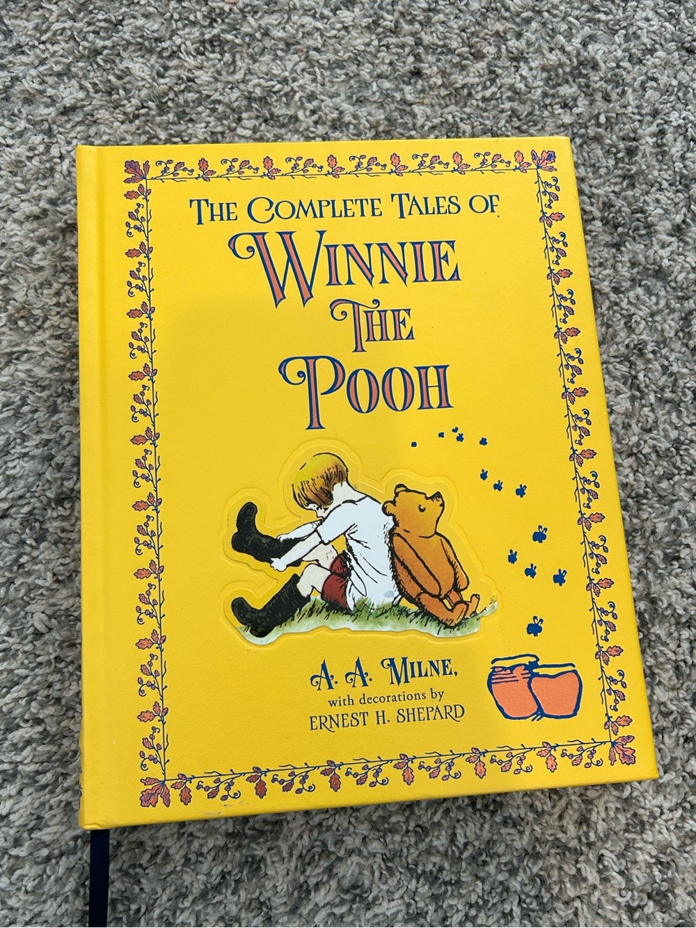 Winnie the Pooh Hardcover Book - Bright Yellow